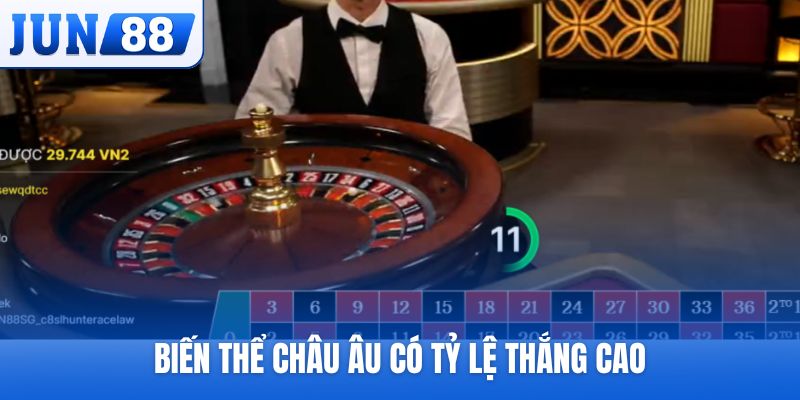 Biến thể Châu Âu có tỷ lệ thắng cao