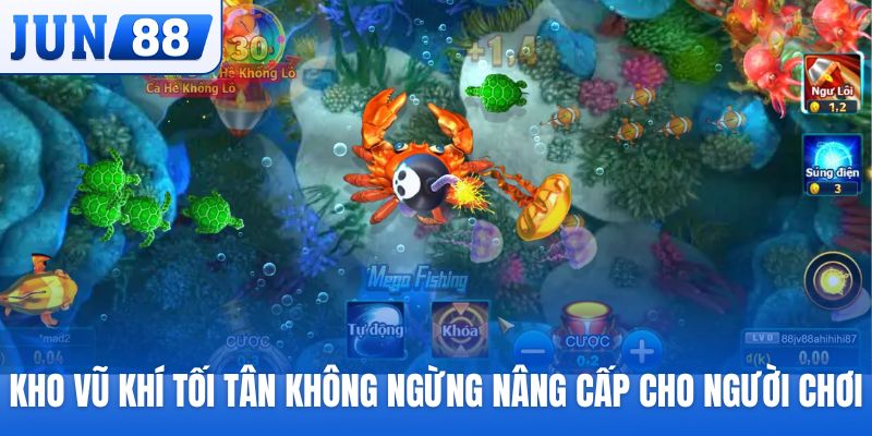 Kho vũ khí tối tân không ngừng nâng cấp cho người chơi