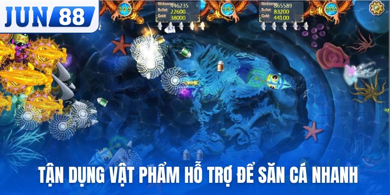 Tận dụng vật phẩm hỗ trợ trong game để săn cá nhanh