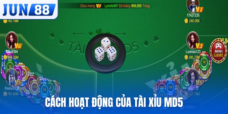 Cách hoạt động của tài xỉu MD5 minh bạch, công bằng