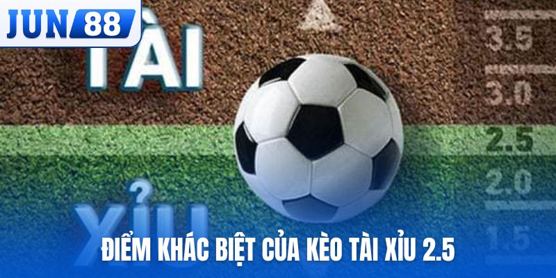 Điểm tạo nên sự khác biệt của kèo tài xỉu 2.5