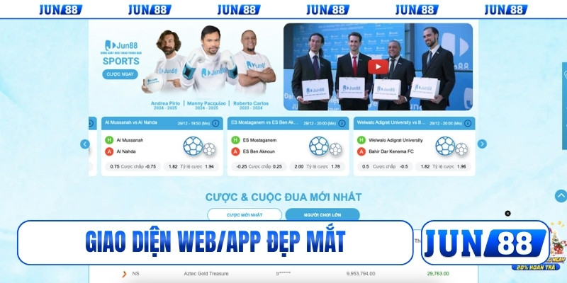 Giao diện web/app đẹp mắt